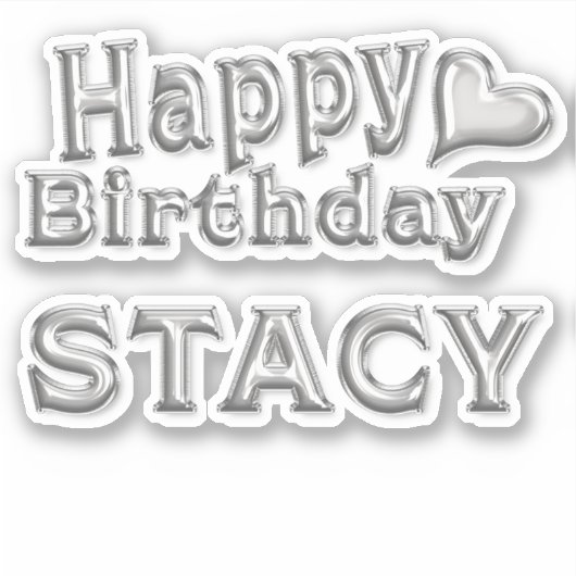 Stacy Happy Birthday Autocollants (Devant)