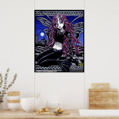 Stacy Pink Feary City Scape Poster tatoué (Cuisine)