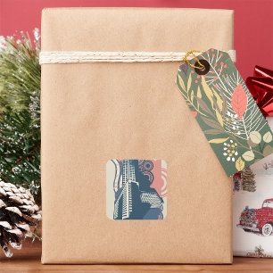 Stad Abstracte Stickers