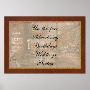 Stad - Amsterdam NY - Bel 666 voor Taxi 1941 Poster