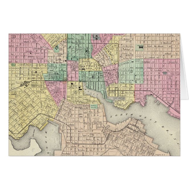 Stad Baltimore Maryland (Voorkant Horizontaal)