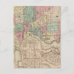 Stad Baltimore, Maryland Briefkaart