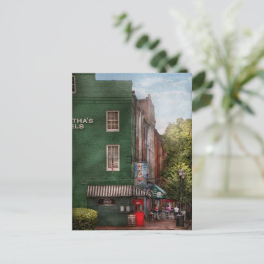 Stad - Baltimore, MD - Fells Point, MD - Bertha's Briefkaart (Staand voorkant)