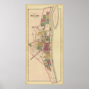 Stad Bellaire, Ohio Poster
