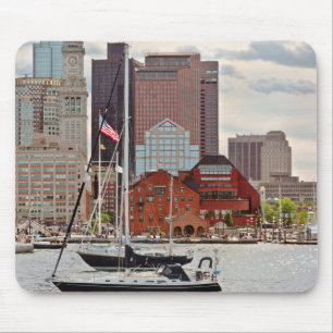 Stad - Boston Ma - Wandelroute haven skyline Muismat