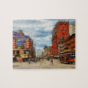 Stad - Buffalo NY - Tekenen aan de wand 1900 Legpuzzel