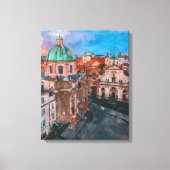  stad canvas afdruk (Voorkant)