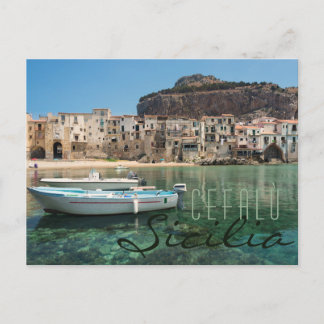 stad Cefalu op Sicilië Briefkaart