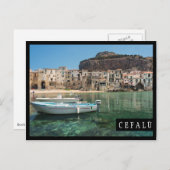 stad Cefalu op Sicilië Briefkaart (Voorkant / Achterkant)