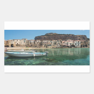 stad Cefalu op Sicilië Rechthoekige Sticker