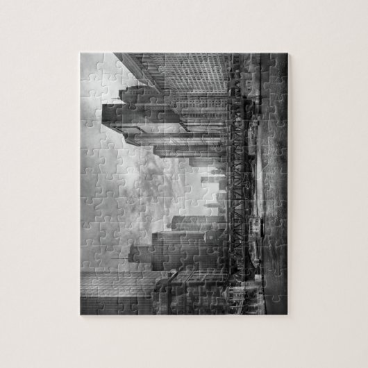 Stad - Chicago, IL - die naar de toekomstige BW ki Legpuzzel (Verticaal)