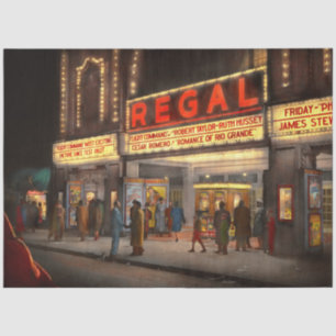 Stad - Chicago IL - Nachtleven bij het Regal Theat Tissuepapier