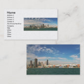 Stad - Chicago Skyline & de marine pier Visitekaartje (Voorkant / Achterkant)