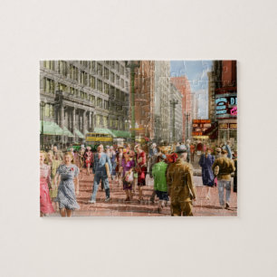 Stad - Chicago - Winkeldrukte 1940 Legpuzzel