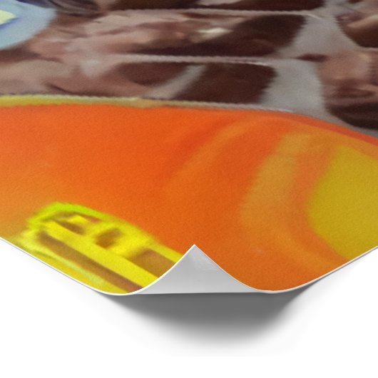 Stad chocolade en snoep | AI Art Poster (Hoek)