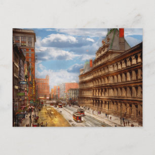 Stad - Cincinnati OH - Government Square 1902 Briefkaart