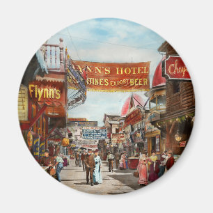 Stad - Coney Island NY - Bowery Bier 1903 Magneet