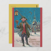 stad Crier Nieuwjaar Briefkaart (Voorkant / Achterkant)