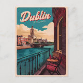 stad Dublin, Ierland republiek reisgeschenken Briefkaart (Voorkant)