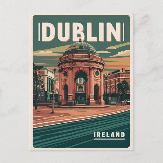 stad Dublin, Ierland republiek reisgeschenken Briefkaart (Voorkant)