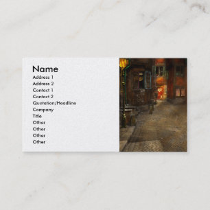 Stad - Duitsland - Op een hoekstraat in 1904 Visitekaartje