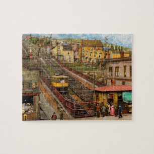 Stad - Duluth, MN - Seventh Ave West Incline 1908 Legpuzzel