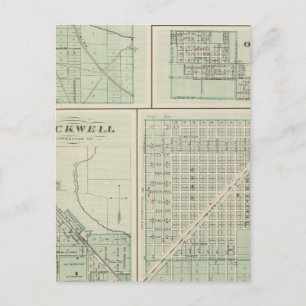 Stad Fowler, Benton Co. Briefkaart