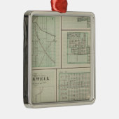 Stad Fowler, Benton Co. Metalen Ornament (Rechts)