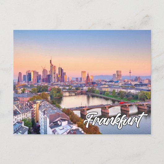 Stad Frankfurt, Duitsland Briefkaart (Voorkant)