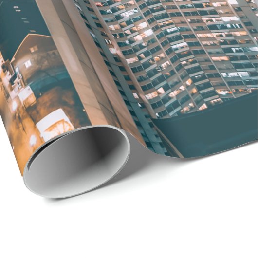 STAD GEBOUWD OP TOP-UITZICHT CADEAUPAPIER (Rol Hoek)