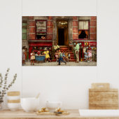 Stad - Harlem NY - Stoop life 1935 Poster (Keuken)