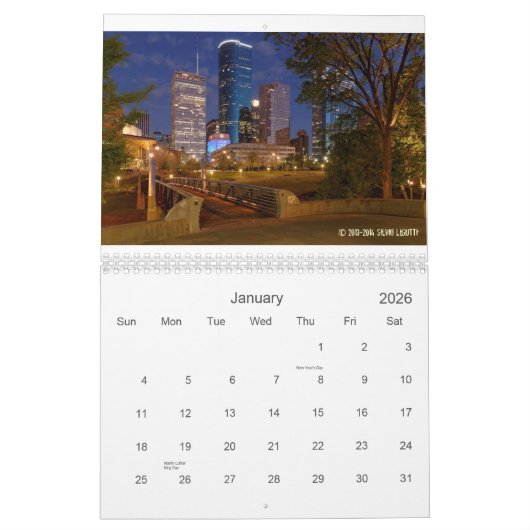 Stad Houston Agenda Kalender (Jan 2026)