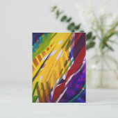 Stad II - Abstracte regenboogstralen Briefkaart (Staand voorkant)