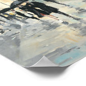 Stad in de Regen Poster (Hoek)