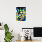 Stad in de toekomst poster (Thuiskantoor)