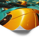 Stad in de toekomst poster (Hoek)