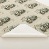 stad in de winter sherpa deken (3/4)