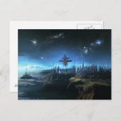 Stad in de wolken briefkaart (Voorkant / Achterkant)