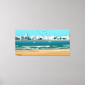 Stad in Essaouira-Marokko Canvas Afdruk