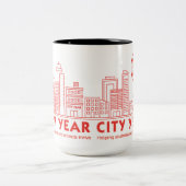 Stad Jaar Skyline Mok (Center)