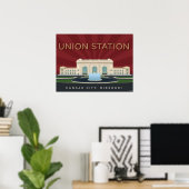 Stad Kansas Landmarks: Station van de Unie - 24 x Poster (Thuiskantoor)