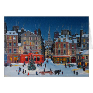 stad kerst straat scène