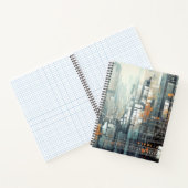 Stad Landschap Art Decor Verf Mozaïek Notitieboek (Binnen)