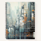 Stad Landschap Art Decor Verf Mozaïek Notitieboek (Voorkant)