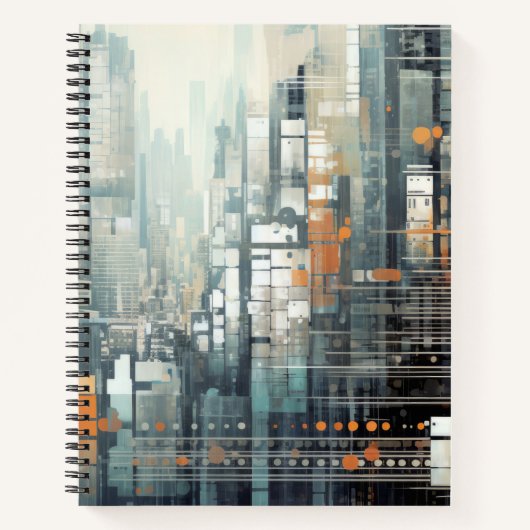 Stad Landschap Art Decor Verf Mozaïek Notitieboek (Voorkant)