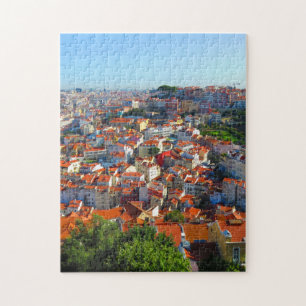 Stad Lissabon in Portugal - Verticale puzzel