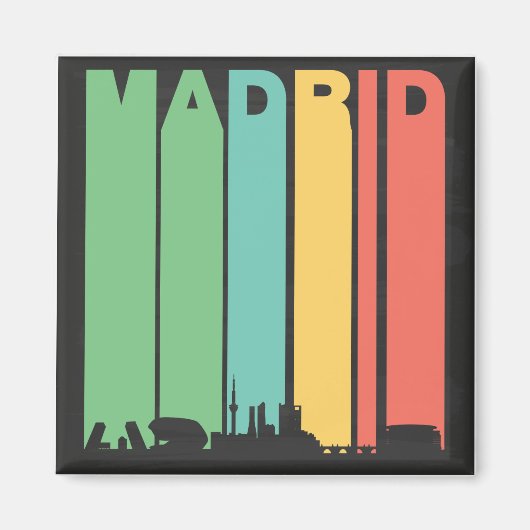  stad Madrid Magneet (Voorkant)