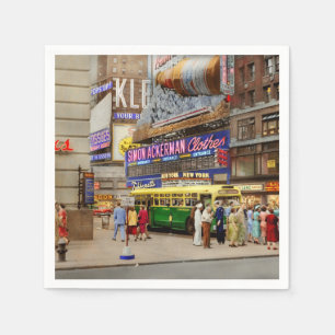 Stad - Manhattan, NY - 43rd en Broadway 1952 Servet