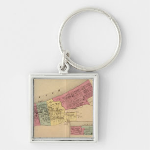 Stad Maysville met Chester en Woodville Sleutelhanger