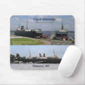 Stad Milwaukee 3 afbeelding mousepad Muismat (Met muis)